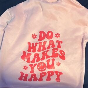 Woman’s  Pink Hoodie with Red Print